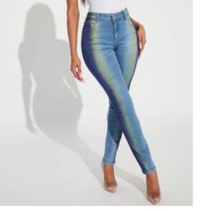 Brand New , yellow-blue jeans